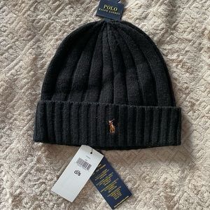 ~NWT~ Men’s Polo by Ralph Lauren - Wool Black Beanie